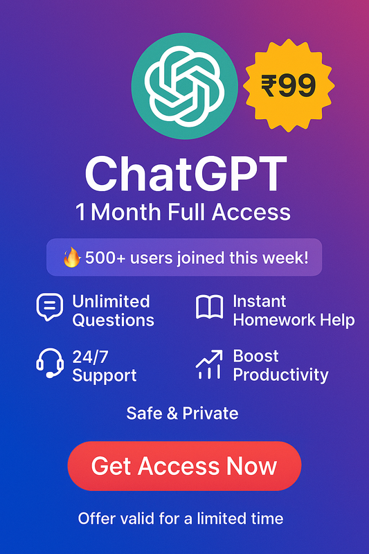 CHAT GPT PREMIMU IN 99 RS
